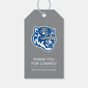University of Memphis Tigers Mascot Head Logo Gift Tags