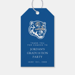 University of Memphis Tigers Mascot Head Logo Gift Tags