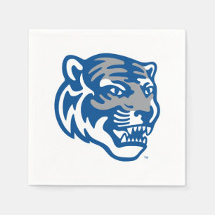 University of Memphis Tigers Mascot Head Logo Napkins