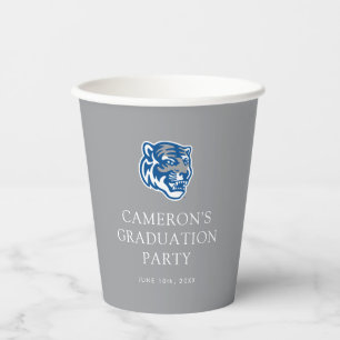 University of Memphis Tigers Mascot Head Logo Paper Cups