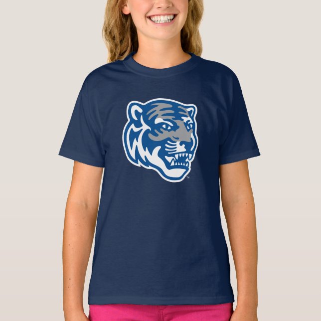 University of Memphis Tigers Mascot Head Logo T-Shirt (Front)