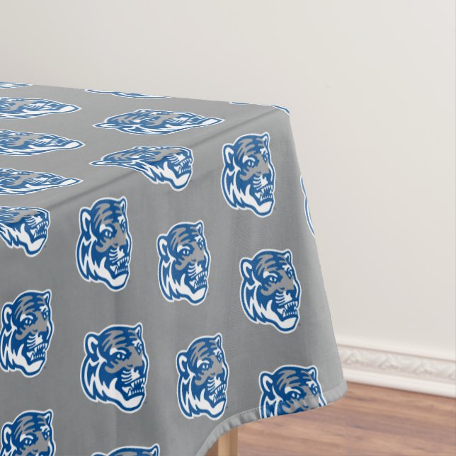 University of Memphis Tigers Mascot Head Logo Tablecloth (In Situ)