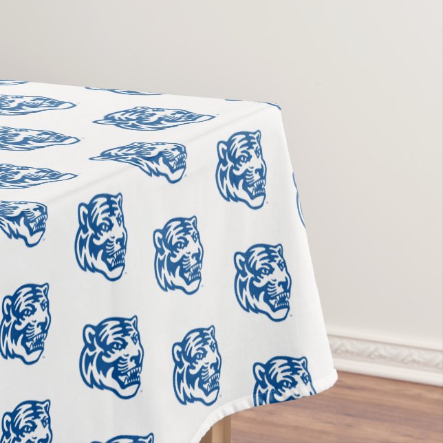 University of Memphis Tigers Mascot Head Logo Tablecloth (In Situ)