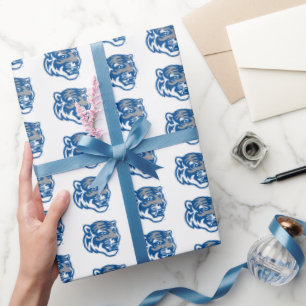University of Memphis Tigers Mascot Head Logo Wrapping Paper
