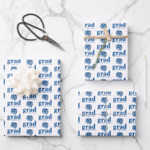 University of Memphis Tigers Mascot Head Logo Wrapping Paper Sheets