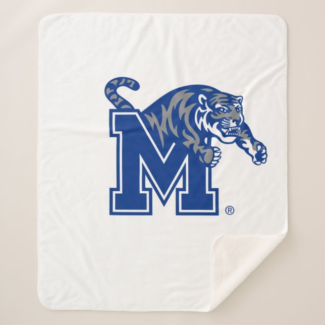 University of Memphis TIGERS Sherpa Blanket (Front)