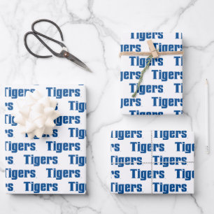 University of Memphis Tigers Wordmark Logo Wrapping Paper Sheets