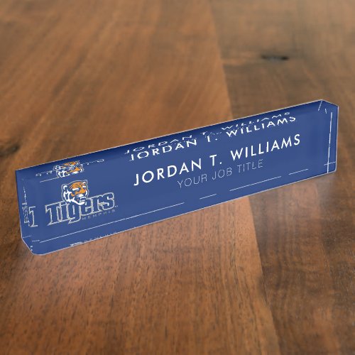 University of Memphis Wordmark Desk Name Plate