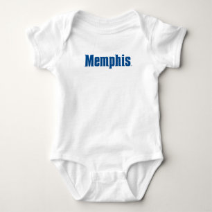 University of Memphis Wordmark Logo Baby Bodysuit