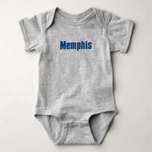 University of Memphis Wordmark Logo Baby Bodysuit