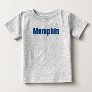 University of Memphis Wordmark Logo Baby T-Shirt