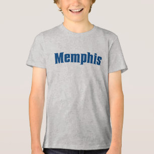 University of Memphis Wordmark Logo Tri-Blend Shirt