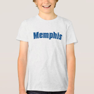 University of Memphis Wordmark Logo Tri-Blend Shirt