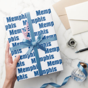 University of Memphis Wordmark Logo Wrapping Paper