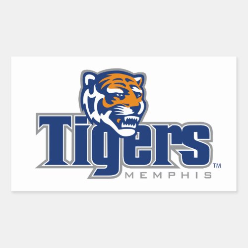 University of Memphis Wordmark Rectangular Sticker