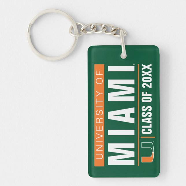 University of Miami Alumni Keychain (Front)