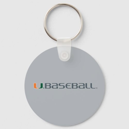 University of Miami Baseball Keychain