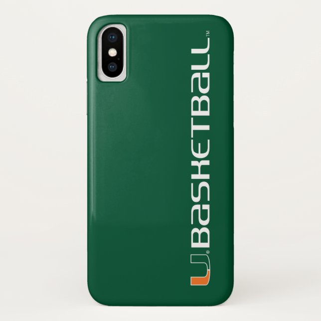 University of Miami Basketball Case-Mate iPhone Case (Back)