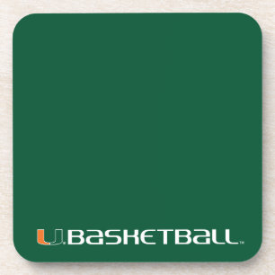 University of Miami Basketball Drink Coaster