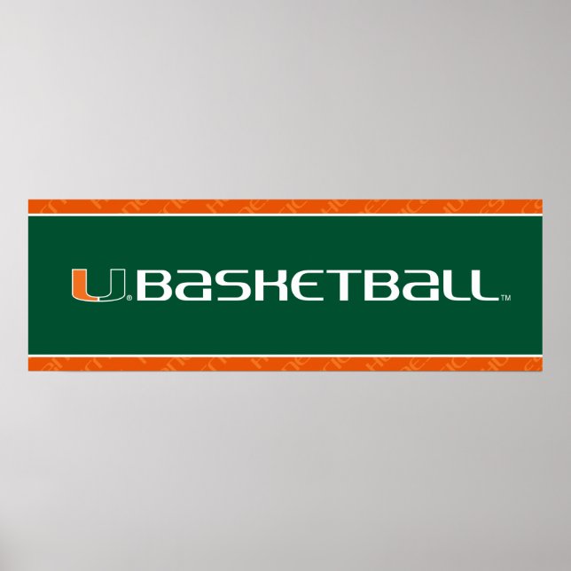 University of Miami Basketball Poster (Front)