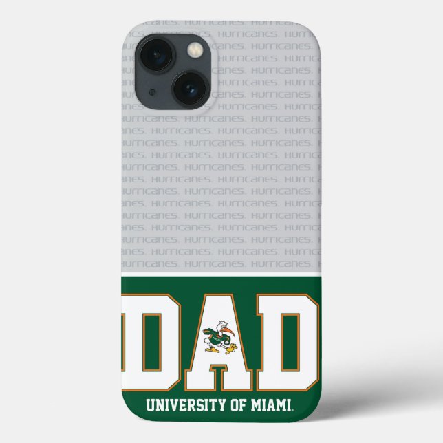 University of Miami Dad Case-Mate iPhone Case (Back)