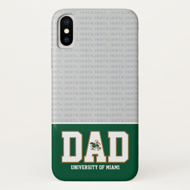 University of Miami Dad Case-Mate iPhone Case (Back)