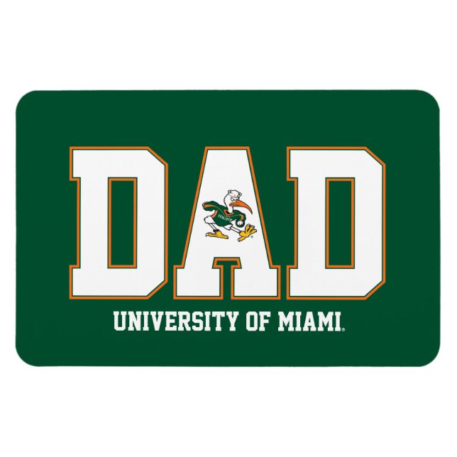 University of Miami Dad Magnet (Horizontal)