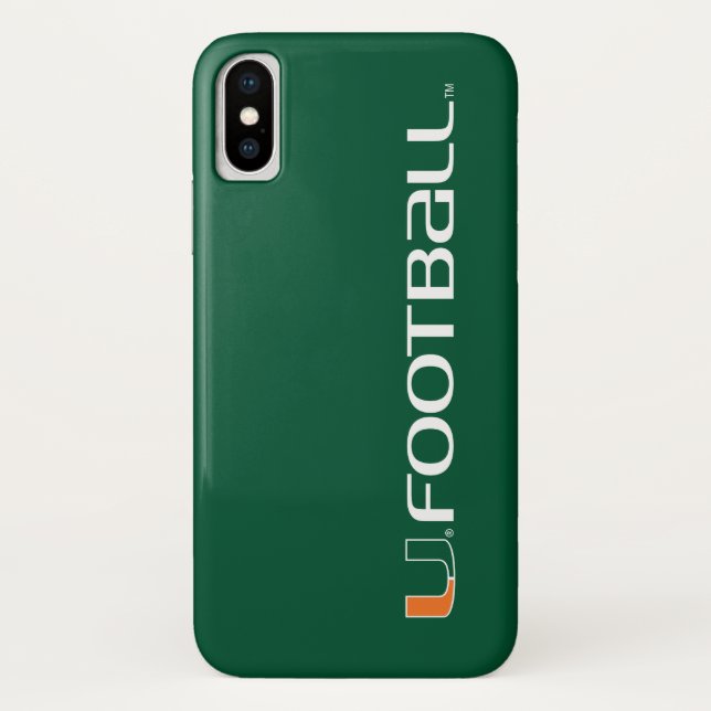 University of Miami Football Case-Mate iPhone Case (Back)