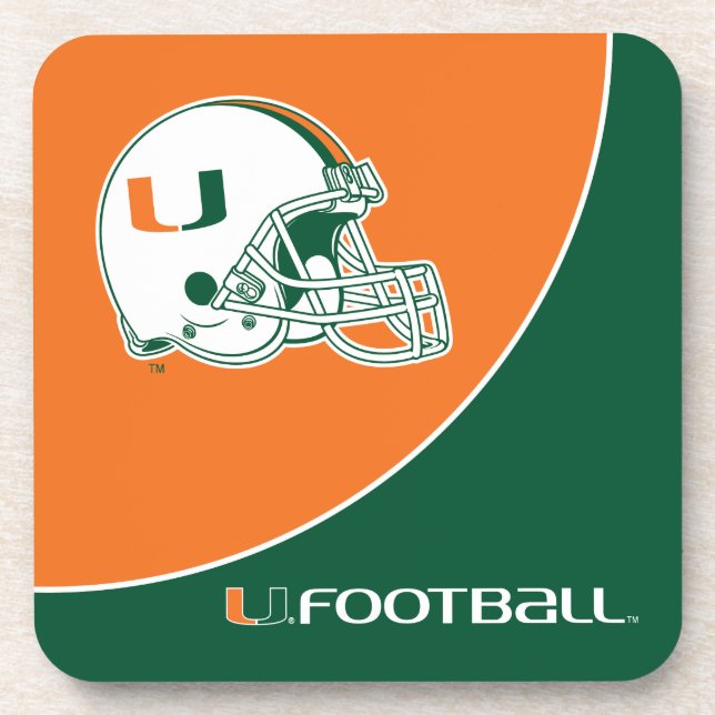 University of Miami Football Coaster (Front)