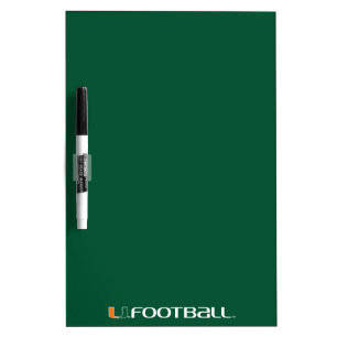 University of Miami Football Dry-Erase Board