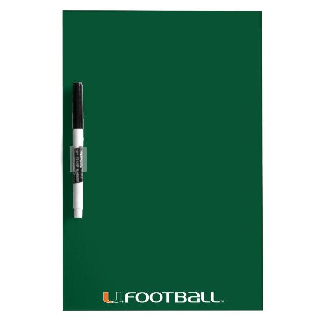University of Miami Football Dry-Erase Board (Front)