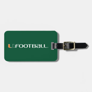 University of Miami Football Luggage Tag