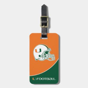 University of Miami Football Luggage Tag