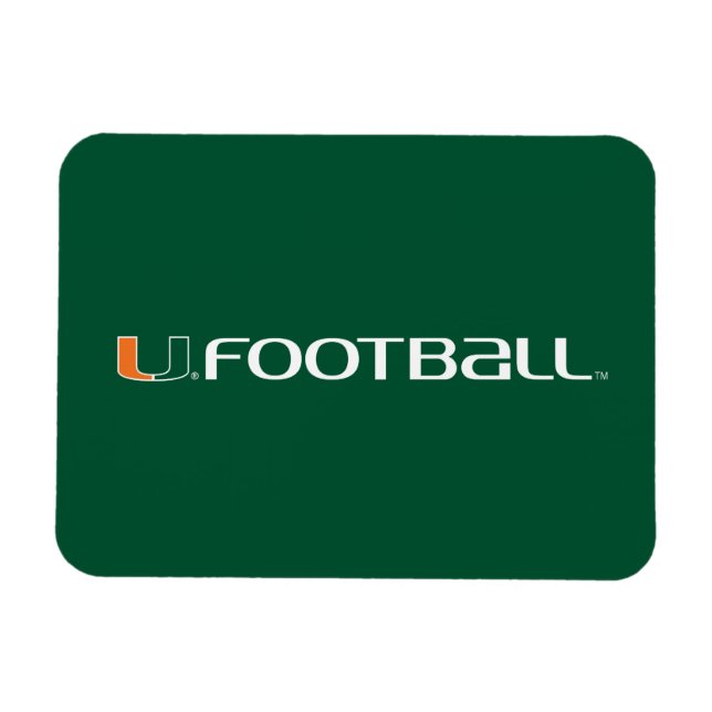 University of Miami Football Magnet (Horizontal)