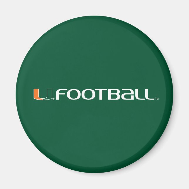 University of Miami Football Magnet (Front)