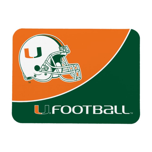 University of Miami Football Magnet (Horizontal)