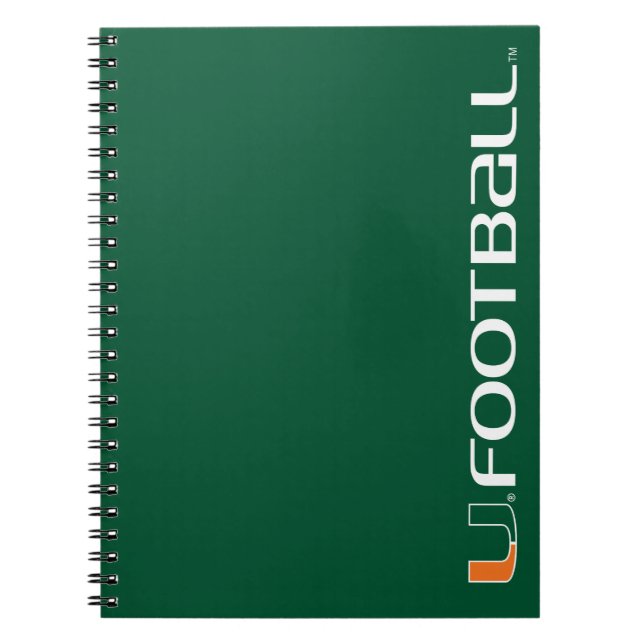 University of Miami Football Notebook (Front)