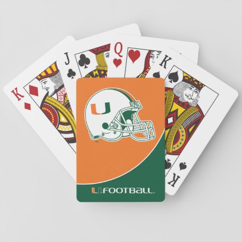University of Miami Football Poker Cards