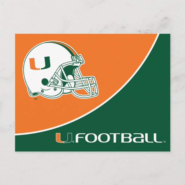 University of Miami Football Postcard (Front)