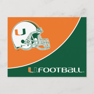 University of Miami Football Postcard