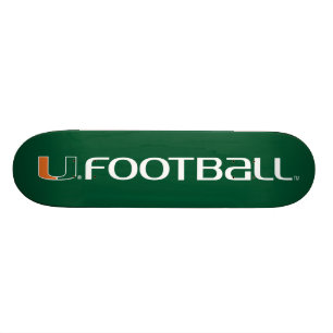 University of Miami Football Skateboard