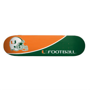 University of Miami Football Skateboard