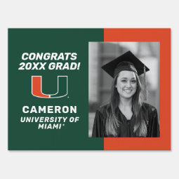 University of Miami Graduate Sign | Zazzle