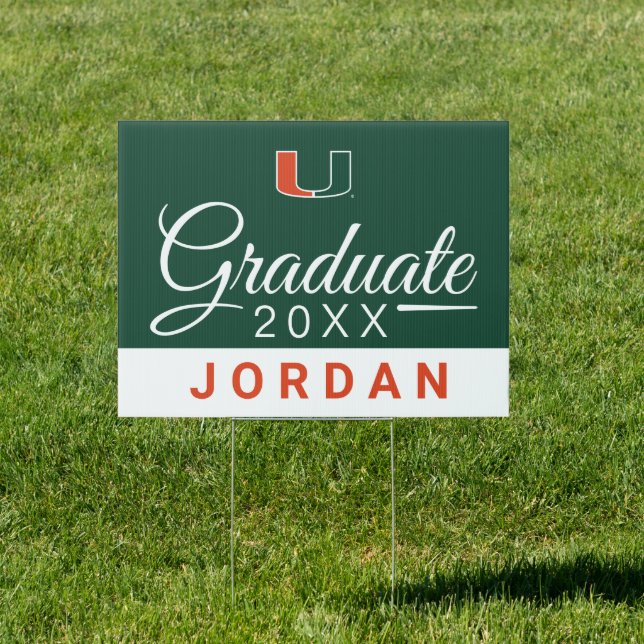 University of Miami Graduate Sign (Insitu)