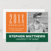 University of Miami Graduation Announcement (Front/Back)