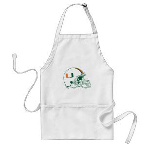 University of Miami Helmet Adult Apron