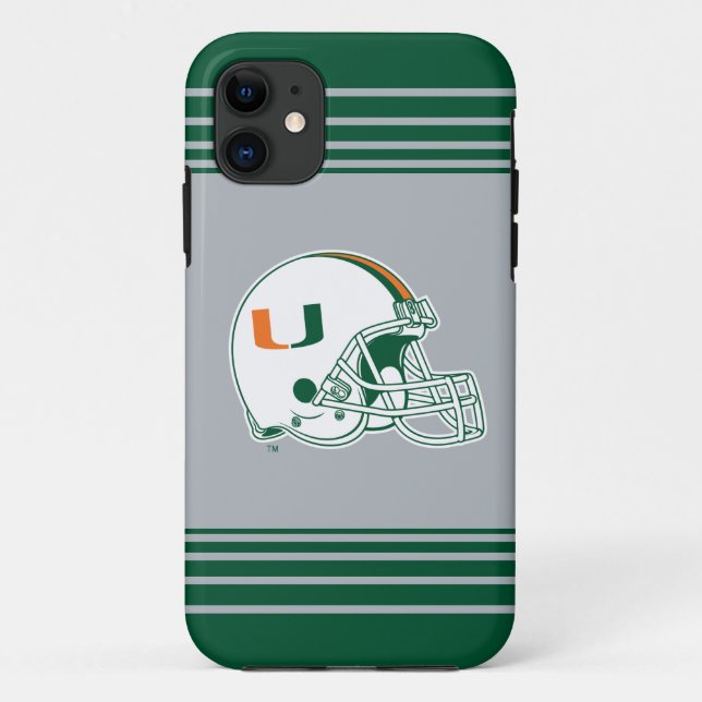 University of Miami Helmet Case-Mate iPhone Case (Back)