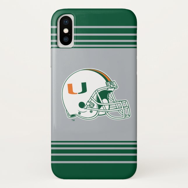 University of Miami Helmet Case-Mate iPhone Case (Back)
