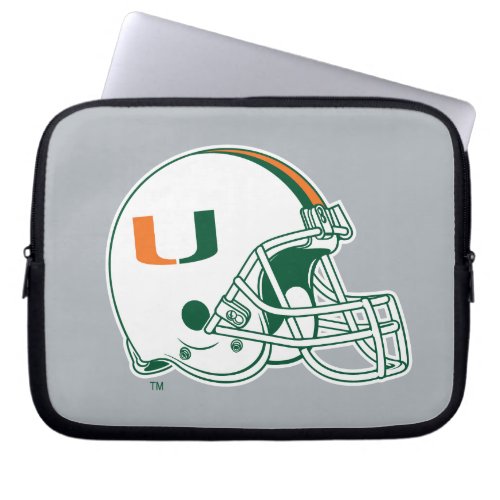 University of Miami Helmet Laptop Sleeve