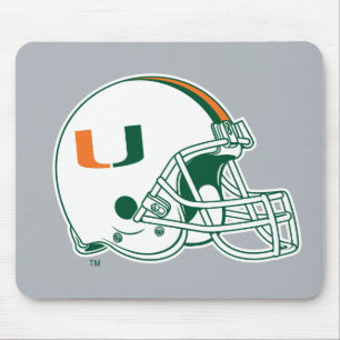University of Miami Helmet Mouse Pad